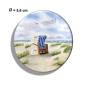 Preview: Fridge magnet with bottle opener Watercolor Maritime Art Print Sylt Beach Chair North Sea Dunes